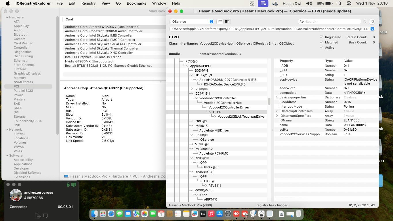 Asus A456UR WX036D [SkyLake   Intel HD 520 + I2C]   OpenCore 1
